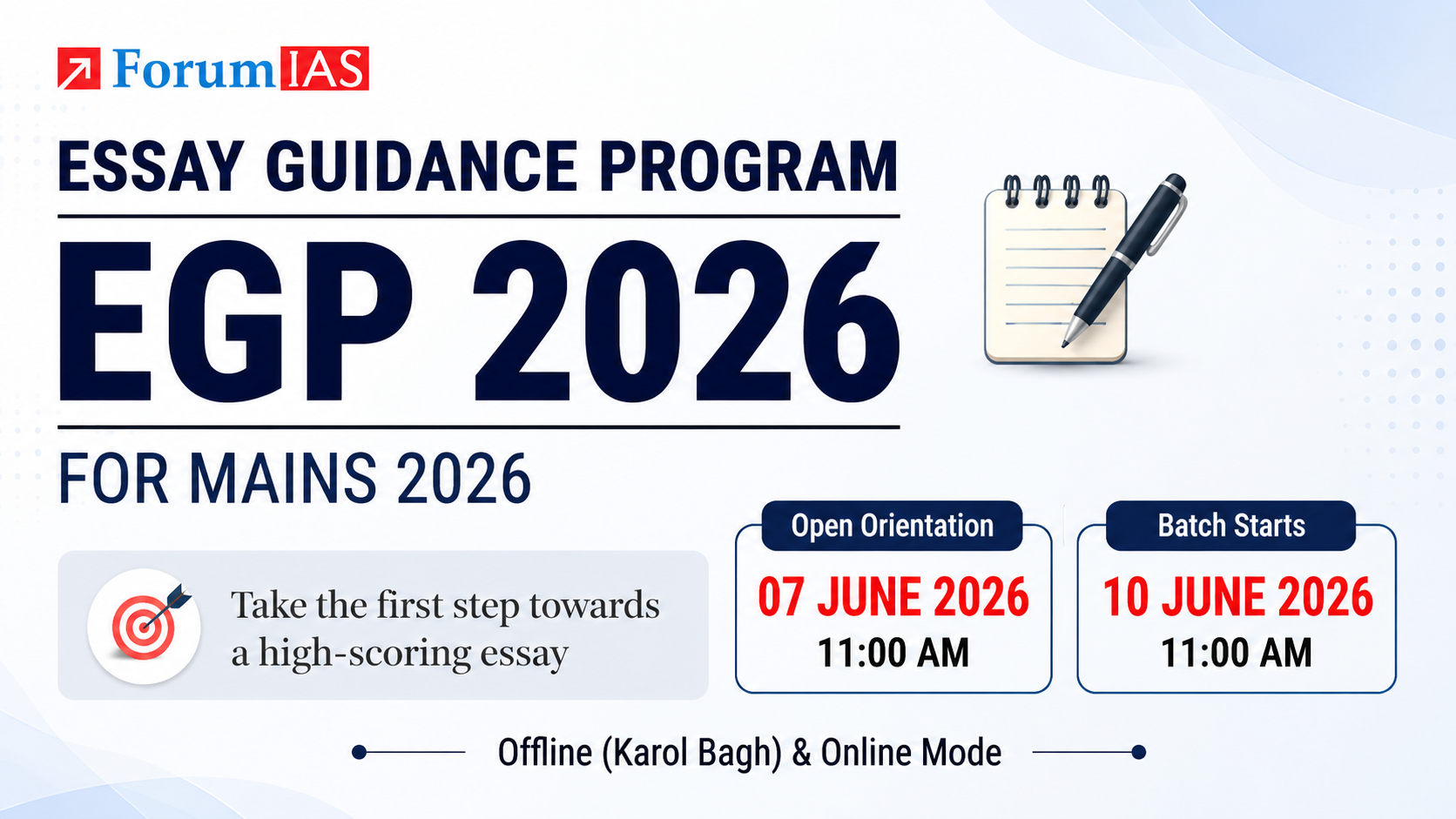 Open Orientation on Essay Guidance Program (EGP 2026) 